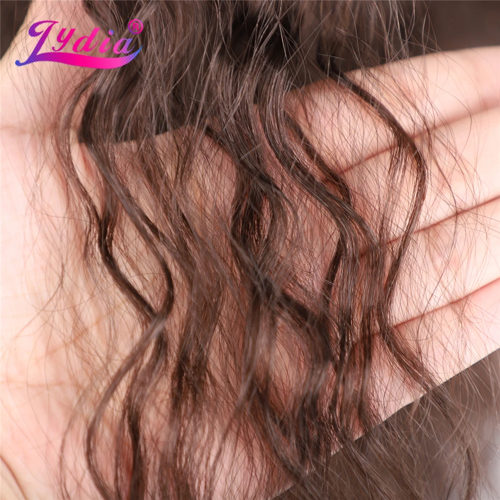 Lydia Synthetic 20"-24" With Two Plastic Combs Ponytail Kinky Curly Hair Extensions All Colors Available For Women
