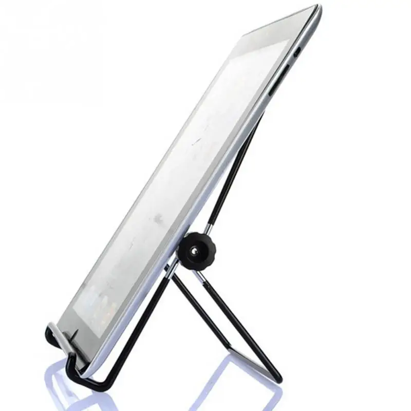 Adjustable Angle Steel Stand Holder Foldable Flip Rack for iPad Tablet