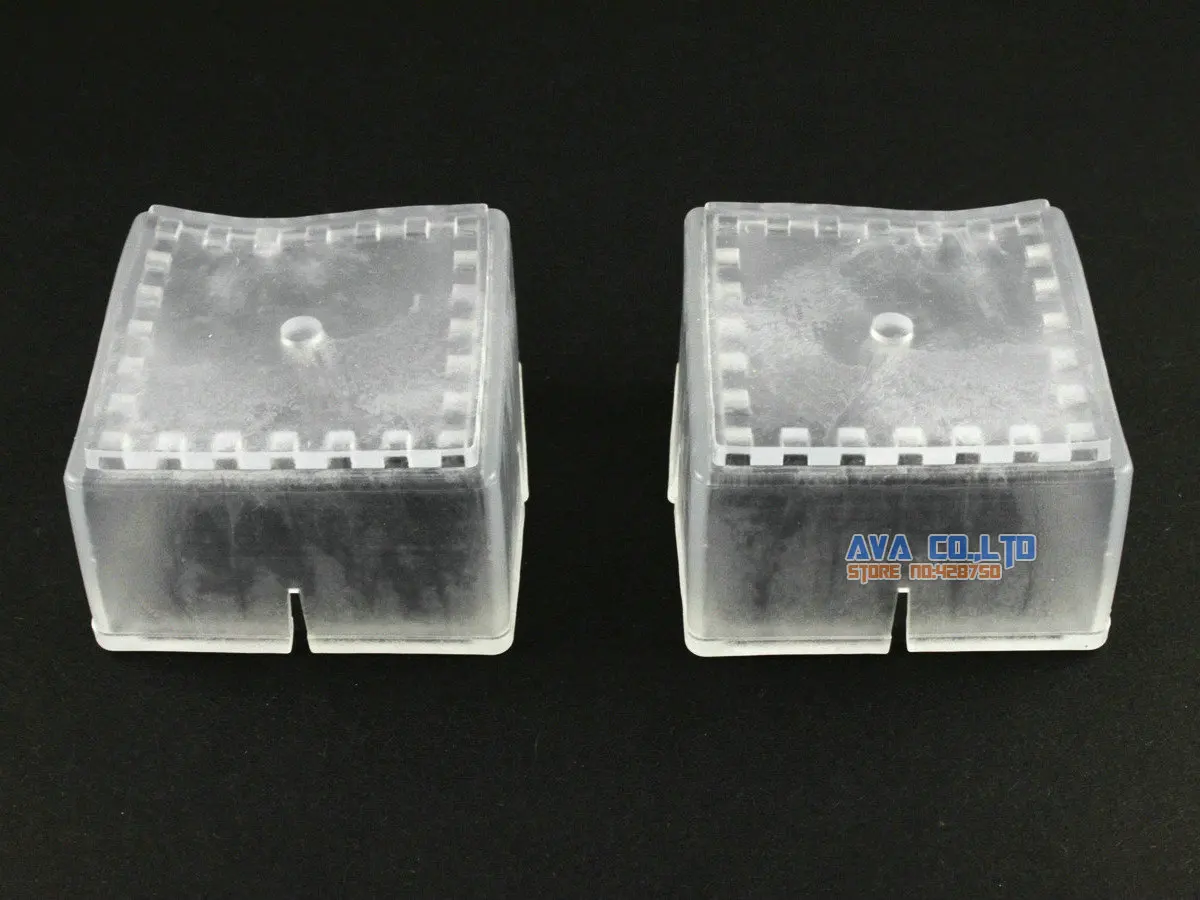 12 Pcs 40*40mm Chair Table Leg Cap Rubber Feet Protector Pad Cover Square