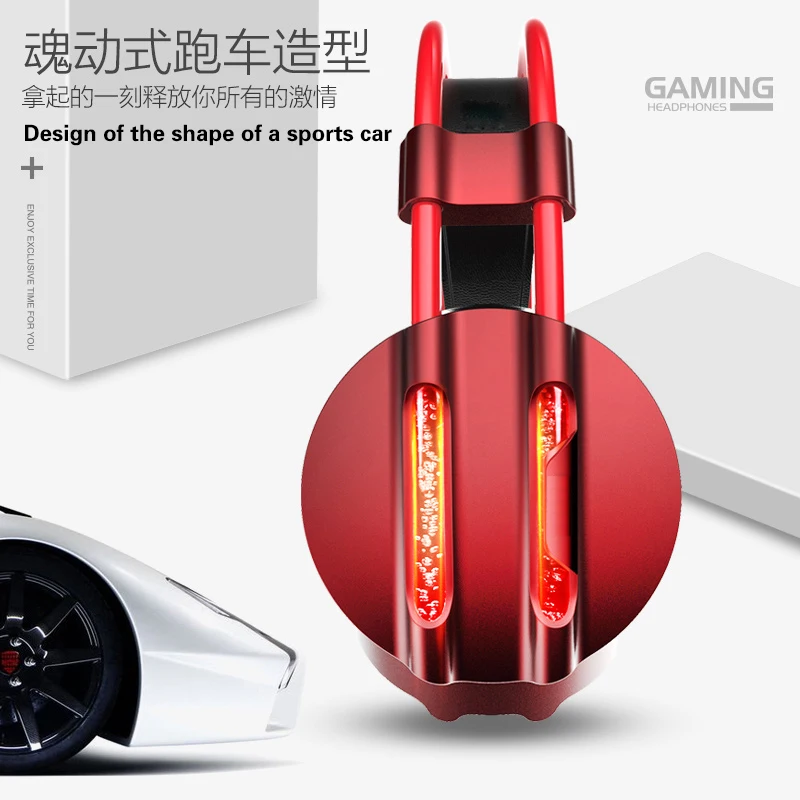 

Stereo Surround Luminous game headphones Stereo Hifi Gaming Headphones With Microphone Zaiyou Light Glow Game Music Headset