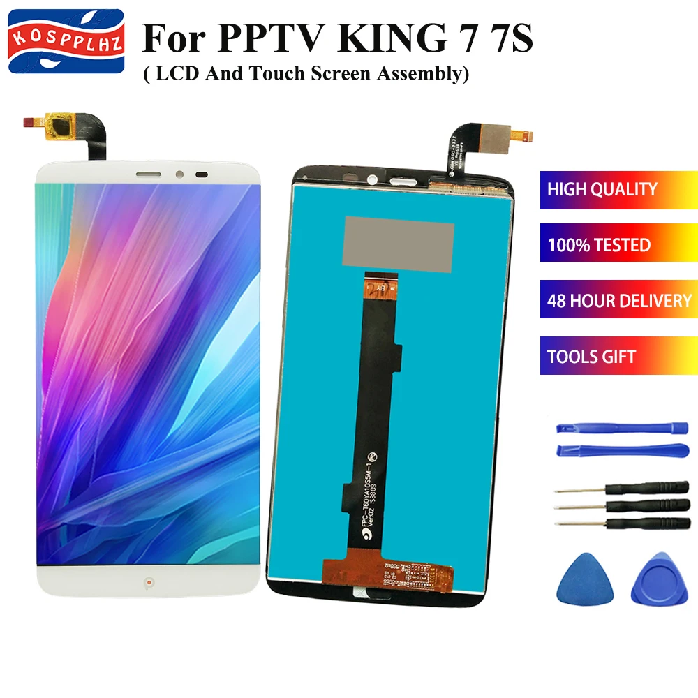 

For PPTV KING 7 7S PP6000 PP 6000 LCD Display Touch Screen 100% Guarantee Assembly Repair Parts 6.0" PPTV KING7 PP6000 +Tools