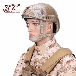 Casco táctico de FAST-MH, gorra militar de media cubierta, Protector de cabeza Airsoft, accesorios de caza, edición Azul Marino