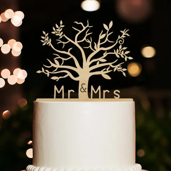 rustic wedding cake topper