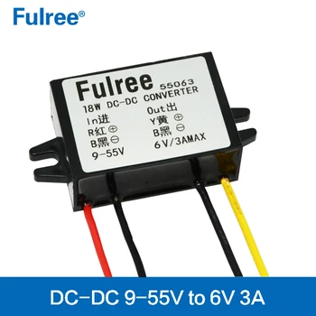 

DC-DC 12V 24V 36v 48V to 6V3A18W step down buck module car Power Supply DC-DC converter