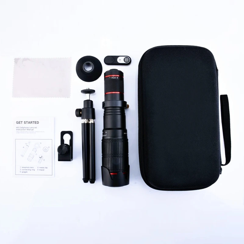 HD 4K 36x Телескоп Камера зум оптический телеобъектив для iphone Samsung Xiaomi Huawei смартфон