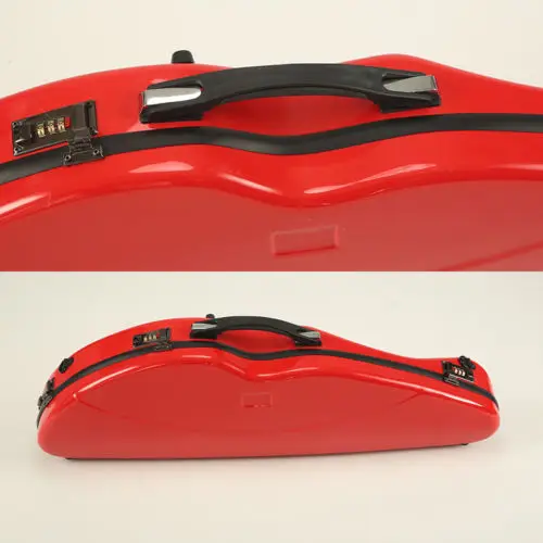 

Red 4/4 Violin Case Compound material, Strong Hard Case,with coded lock