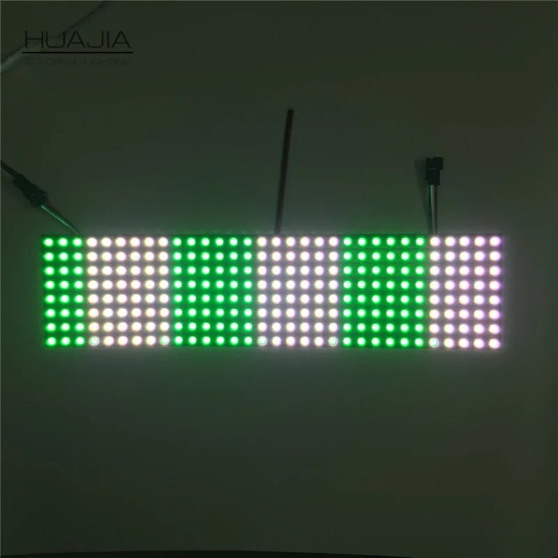  1PCS 8*32 Led Ws2812b 256 Pixels Display Led Matrix DC5V Full Color Smd5050 Rgb Screen Light Addres - 32395668681
