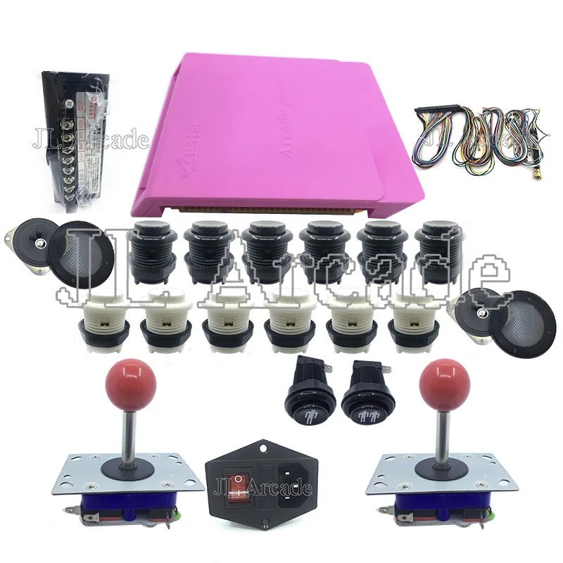 

JAMMA Arcade mame DIY KIT for 1299 in 1 game board PCB joystick push button Wire harness 5V 12V power supply speaker