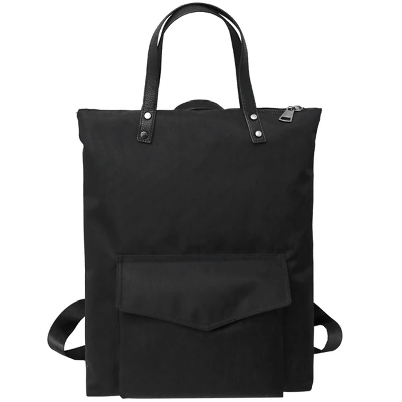 

ABDB-Men'S Backpack Ms. Nylon Travel Waterproof Backpack Black Laptop Backpack Shoulder Bag