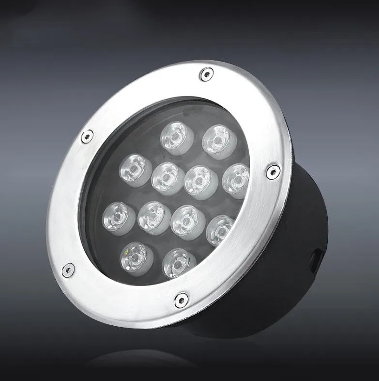 

LED Underground Light 3W 5W 7W 9W 12W 15W 18W 24W 36W DC12V or 85-265VAC IP67 Buried Recessed Floor Ground Path Landscape Lamp