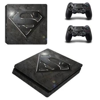 

DC Superman PS4 Slim Skin Sticker Decal for Sony PlayStation 4 Console and 2 Controller Skin PS4 Slim Sticker Vinyl