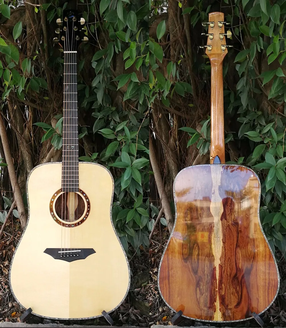 T 15 STANSEN Full solid wood, solid santos rosewood guitar, High