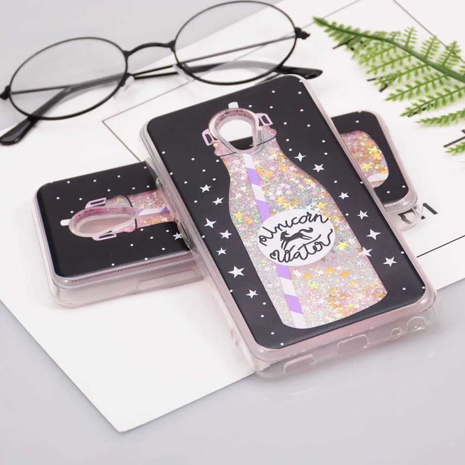Reaoom for Meizu M5 Case Glitter Dynamic Liquid Star Quicksand Colorful Cute Bottle Unicorn Clear Cover Capa for Meilan 5        (7)