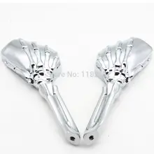 RPMMOTOR Пользовательские Chrome Мотоцикл Костного Скелета Руки Зеркала Для Большинства Harley Davidson, Suzuki, Honda, Kawasaki Крейсеров