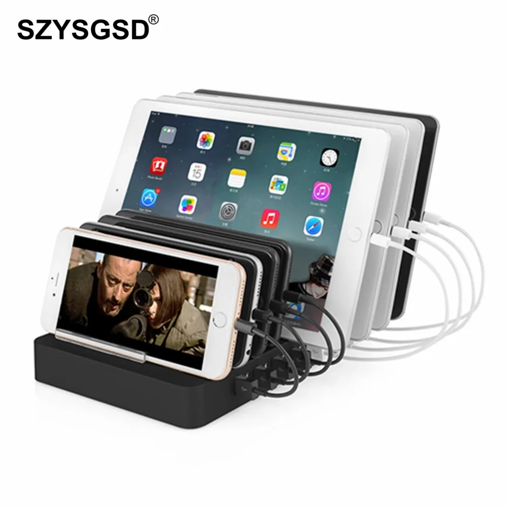 Buy 8 Ports Desktop USB Charger 96W MultiFunction USB