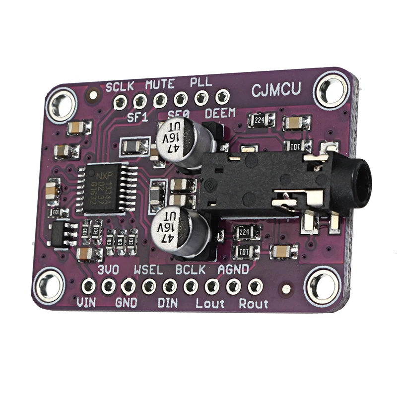 LEORY CJMCU-1334 UDA1334A ies DAC аудио стерео декодер модуль плата для Arduino 3,3 V-5 V