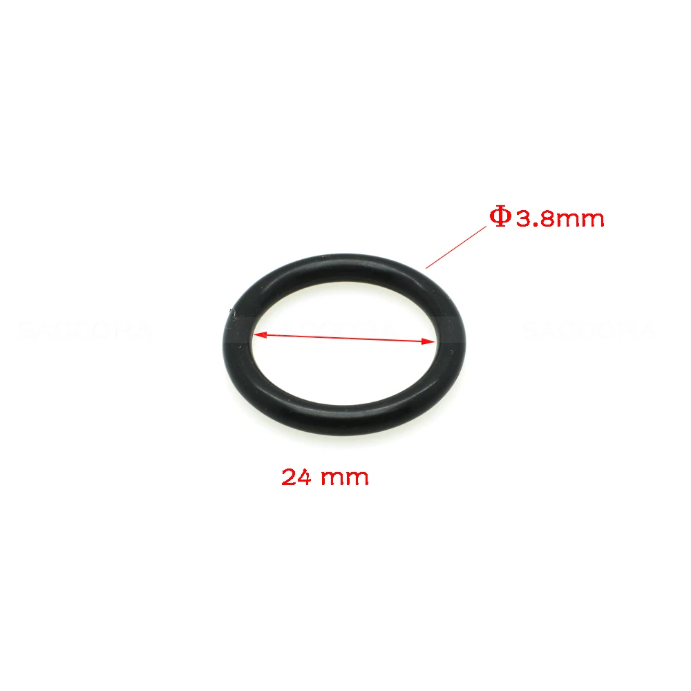 Plastic o ring 5pcs 24mm 30mm 35mm 40mm 45mm 50mm Inner Dia. Plastic O Ring Apparel Garments Shoes Backpack Outdoor Bag Parts Accessory