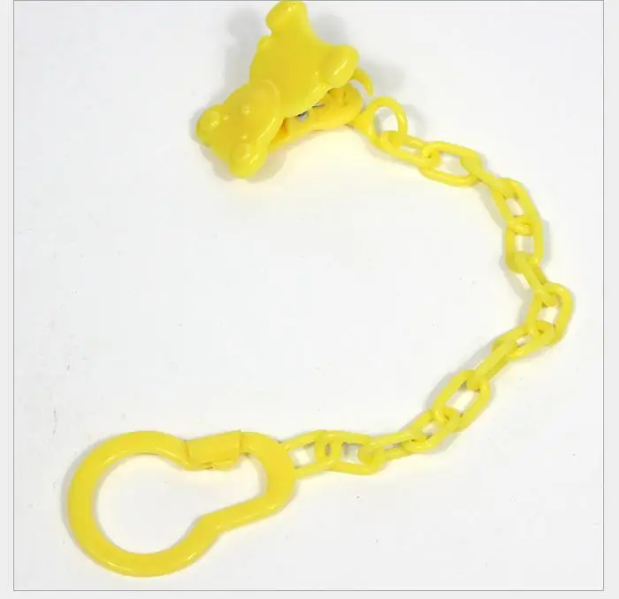 

Plastic Baby Pacifiers Clip Leashes Case Chain Anti-drop Baby Fake Nipple Teether Pacifier Holder Clip Leashes Chain 24cm Long
