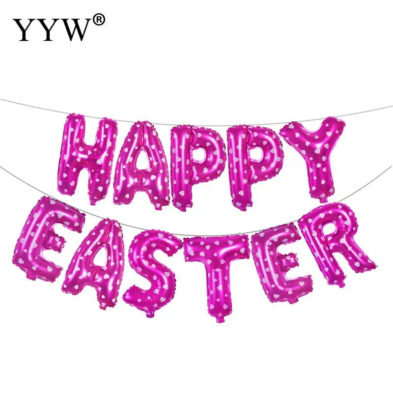 11 Pcs/Lot Letter Balloons Easter Helium Balloon Inflatable Wedding Party Decorations Kids Air Balls Happy Easter Party Balloon