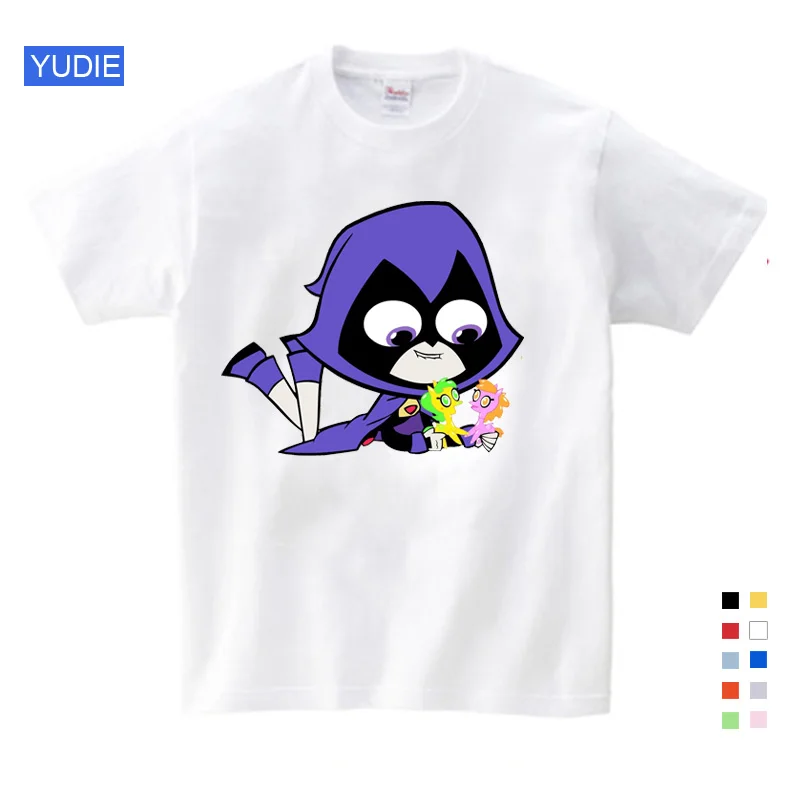 

Children Summer Clothes Baby Girl T Shirt Cotton Titans Go Raven Cartoon Tops Kids Tees Novelty Anime Cartoon Red 3T4T5T6T8T