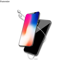 Для iPhone XS батареи случаи Тонкий Силиконовый противоударный зарядное устройство Дело Внешний источник банк закаленное стекло зарядки заднюю крышку