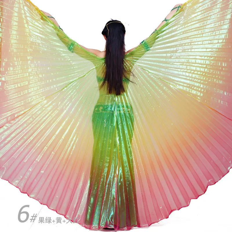 Блестящие красочные прозрачные регулируемые сексуальные женские с крыльями для танца живота танцевальная рейверская Праздничная производительность модные аксессуары в форме крыльев бабочки