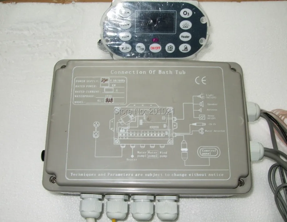 

China SOWO MESDA whole set of home bath controller SOWO KL-828,includes control panel, electric box