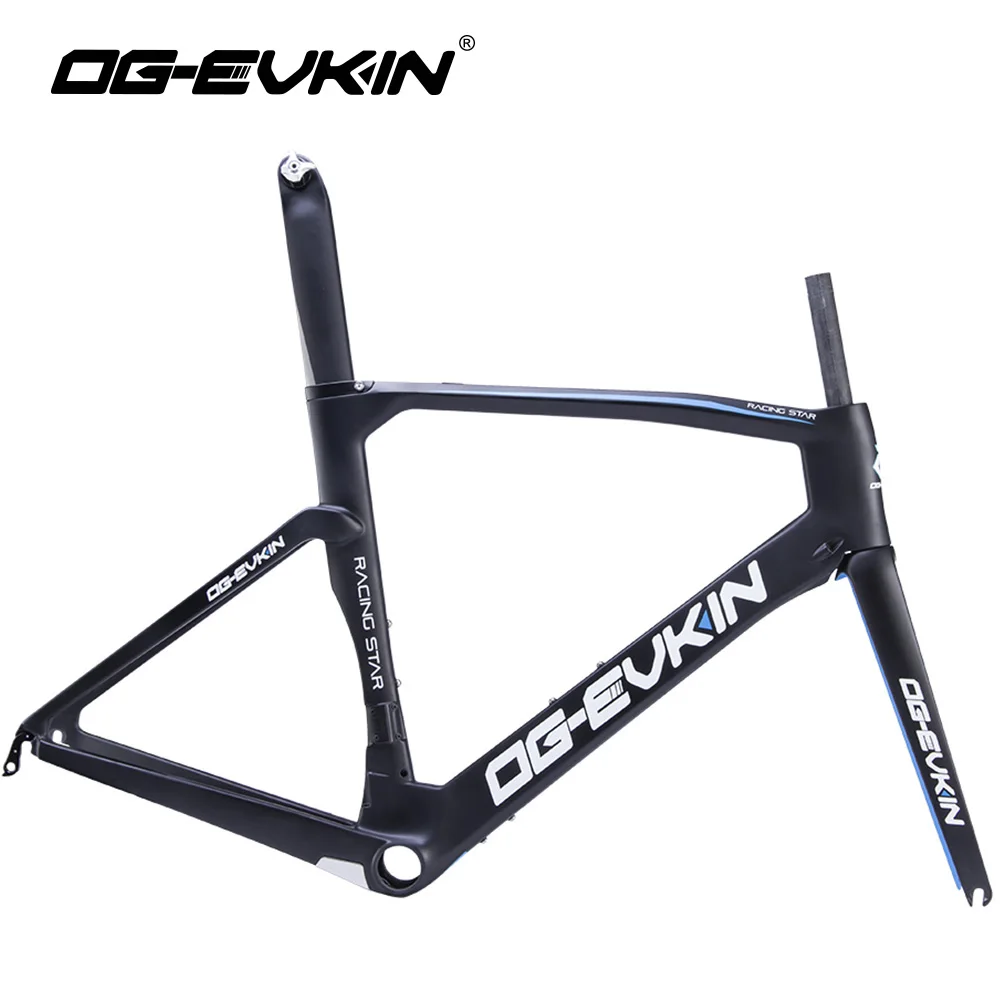 

T1000 Carbon Road Bike Frame UD Matt BB386 Di2 and Mechanical Road Frameset Carbon Bicycle 48 50 52 54cm Headset 1-1/8" 1-1/4