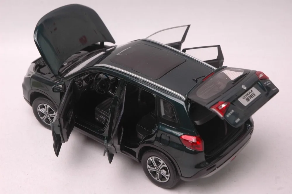 1:18 Модель литья под давлением для Suzuki Vitara Escudo 2016 глубокий зеленый внедорожник