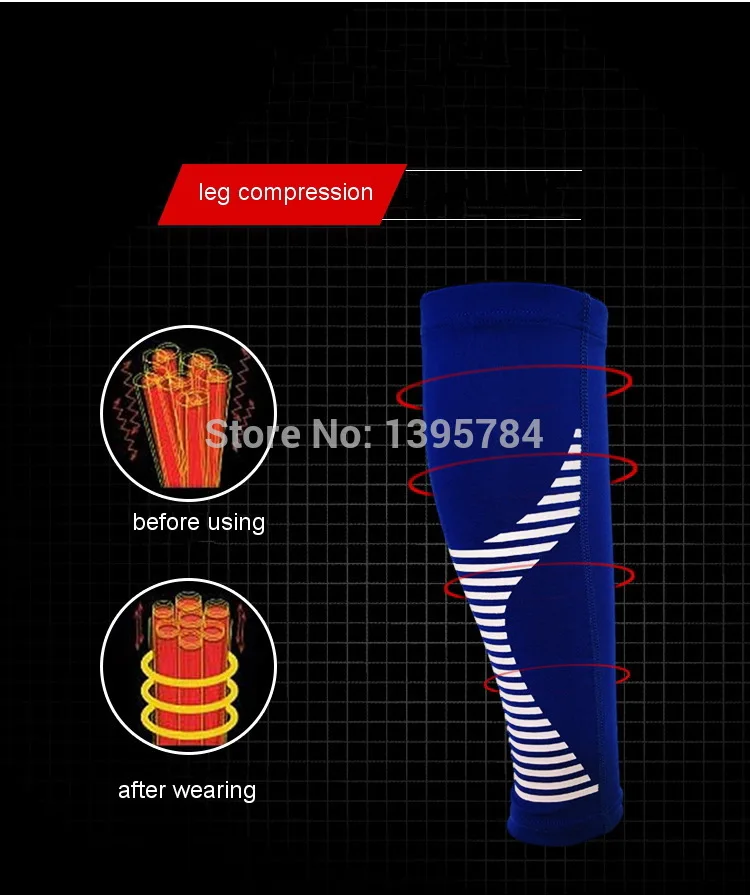 1 пара Велоспорт Бег ноги Компрессионные рукава икры Нескользящие дышащие Йога теннисные Щитки на голень для футбола спортивная безопасность