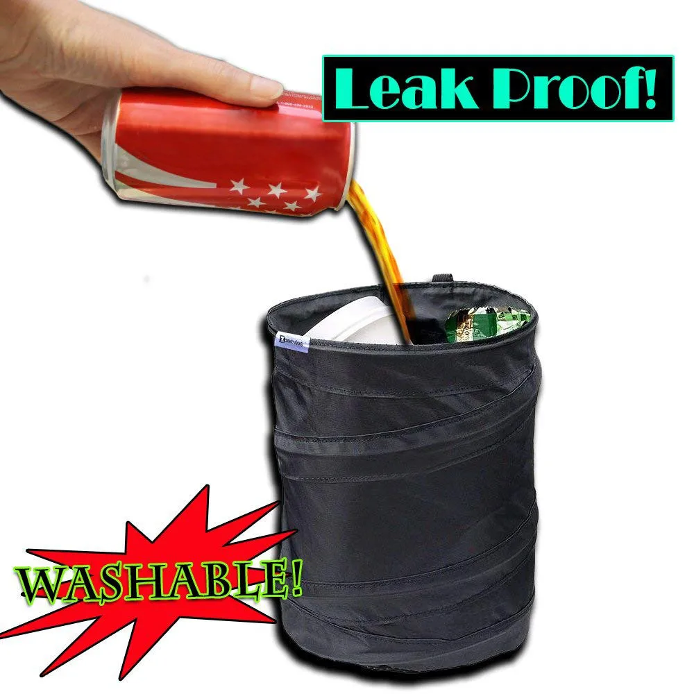 

Franchise Mini Auto Car Dust Bin Storage Bucket Trash Can Container Rv Pop Up Garbage Bag Foldable #0716