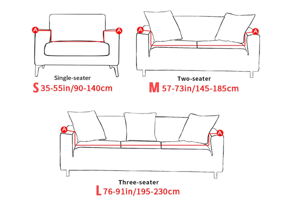 Svetanya трикотажные хлопок диван крышка чехлов все включено диване чехол для разных Форма диван высокого качества одноцветное Цвет