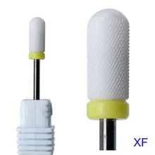XF тонкой пилообразной сферической головой он не повредить руку Электрический Маникюр машина Керамика ногтей Бурильные долото маникюрный салон инструменты