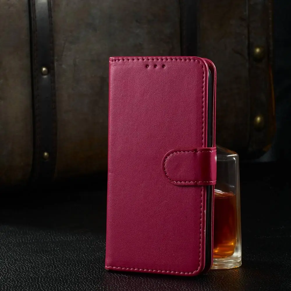 

Flip Cover For Samsung S8 S9 S10 Plus S10e S6 S7 Edge S5 S4 Phone Case Wallet Style Leather Case with Stand Function+Card Holder