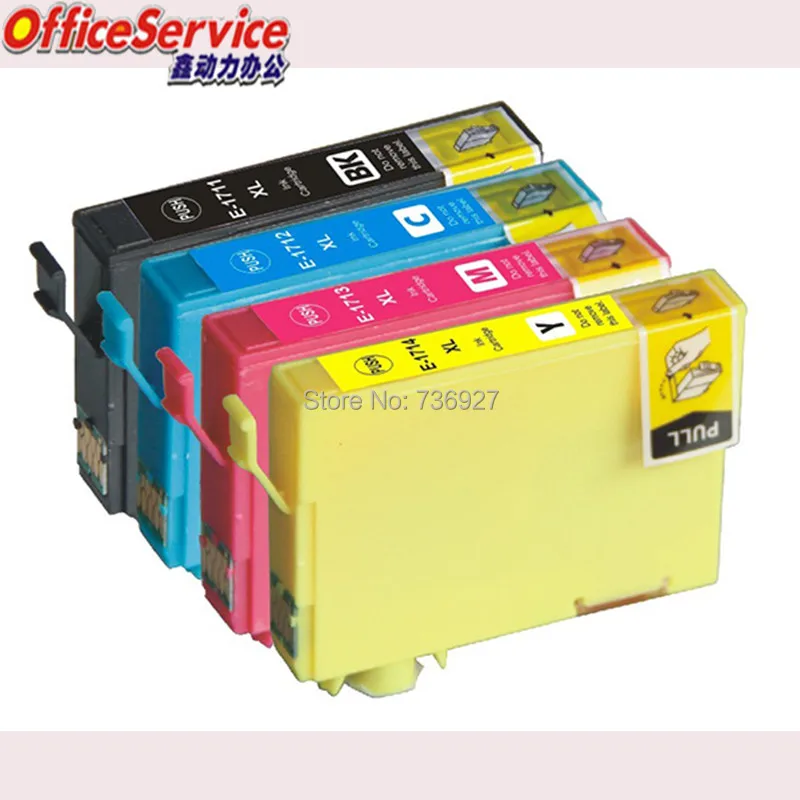 

4PK Compatible Ink Cartridge for T1711 T1712 T1713 T1714 XP-33 XP-103 XP-203 XP-207 XP-303 XP-306 XP-403 XP-406 free shipping