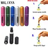 Atomiseur de parfum vaporisateur bouteille conteneur 5 ml Mini rechargeable Portable en plastique en aluminium vaporisateur pour voyager remplissage vide ► Photo 1/6