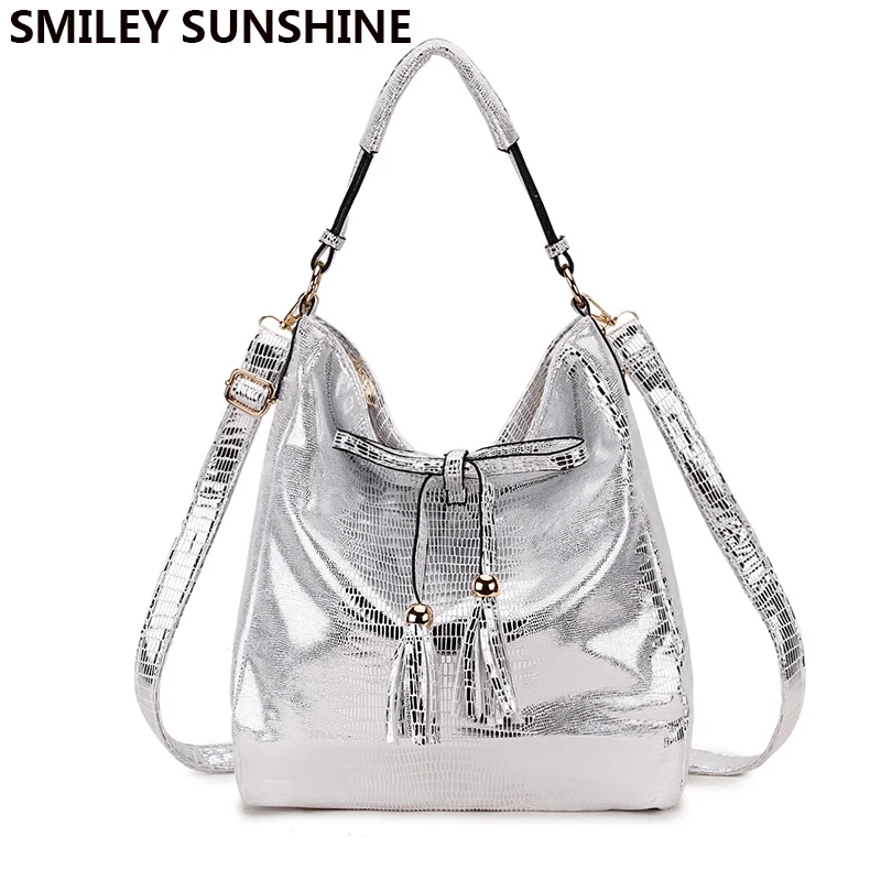 SMILEY SUNSHINE New 2018 Women Handbags Hobo Tassel Female Shoulder Bags Black Big Ladies Bags Vintage Crossbody Bags for Women