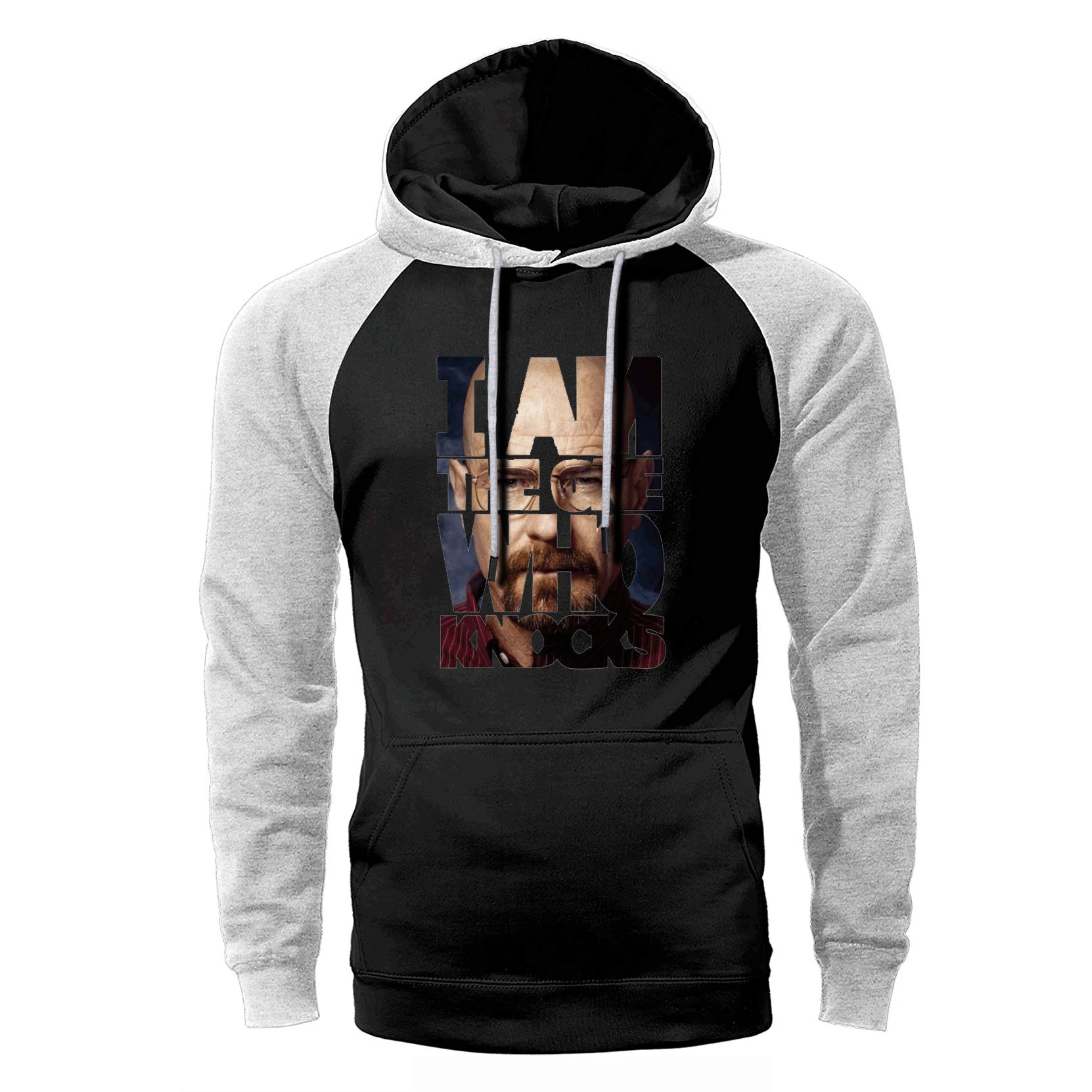 

Breaking Bad Hoodie Men Heisenberg Raglan Streetwear Hooded Sweatshirts 2019 New Spring Autumn Fleece Warm Loose Sportswear