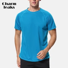 Charmleaks, мужские рубашки свободного кроя, сухие, Рашгард, топ, для пешего туризма, бега, рубашка, УФ-защита, Рашгард, топ, UPF 50+, пляжная одежда