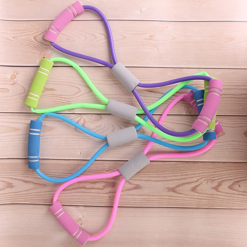 Йоги Латекс тянуть веревку спортивные резиновые Expander BandPilates Фитнес пояса сопротивление полосы 8 в форме Фитнес эластичные резиновые петли