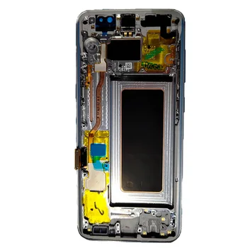 

Super AMOLED For Samsung Galaxy S8 G950 G950F Touch Screen Digitizer LCD Display Frame For Samsung S8 G950 G950F Assembly