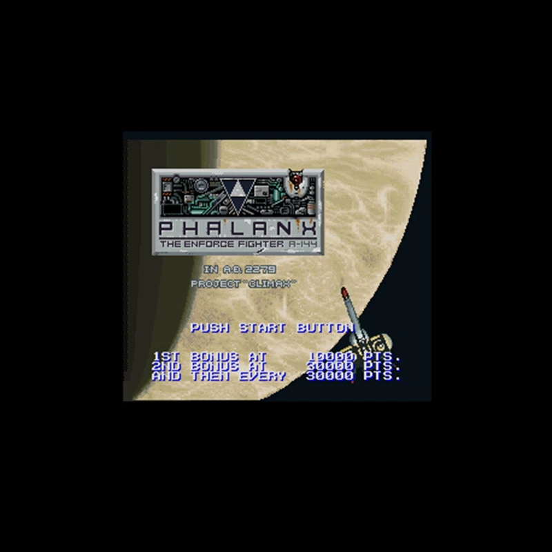 Phalanx - The Appliance Fighter A-144 16 Bit Big Grey Game Card Per Ntsc Game Player Drop Shipping