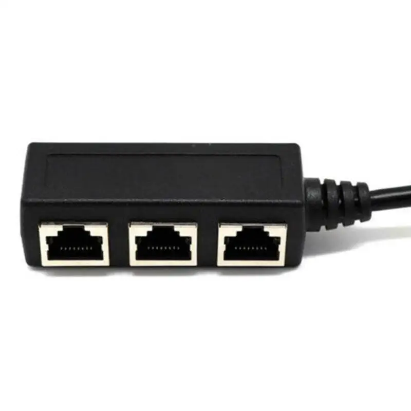 

RJ45 Splitter Adapter 1 To 3 Port Ethernet Switch Cable For Cat 5/cat 6 Extension Line Ethernet Socket