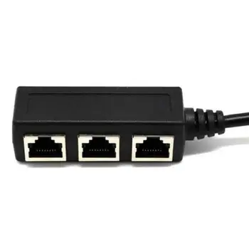 

RJ45 Splitter Adapter 1 To 3 Port Ethernet Switch Cable For Cat 5/cat 6 Extension Line Ethernet Socket