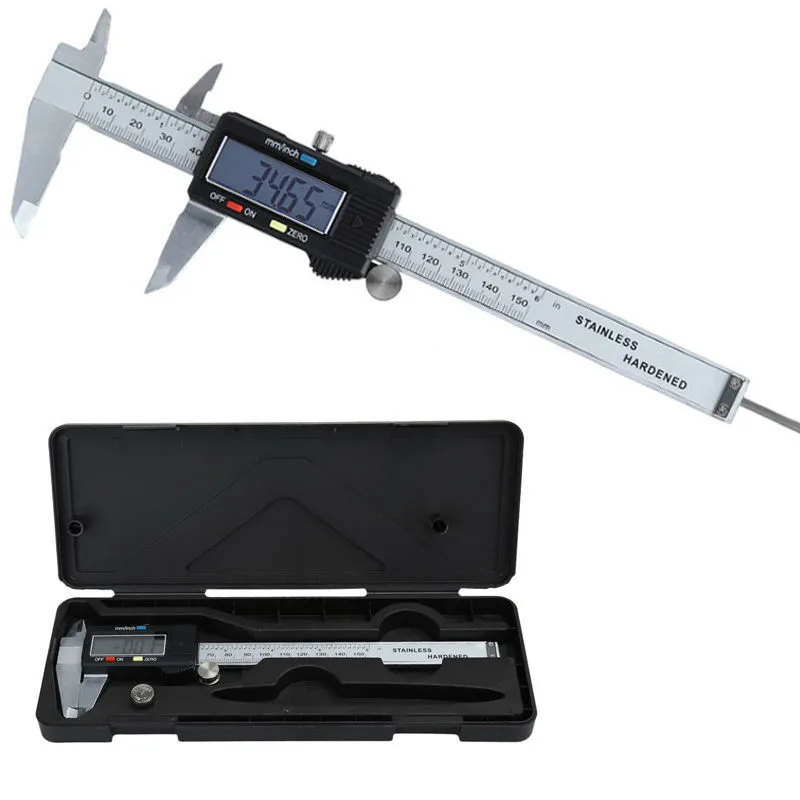 150mm//6/"electronic digital vernier caliper stainless steel gauge micrometer