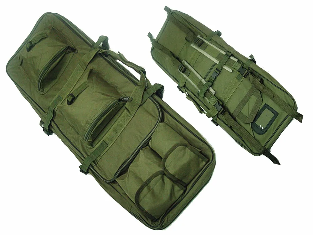 Tactical Rifle Sniper Carrying Case Gun Bag Nylon Double Pack Airsoft ...