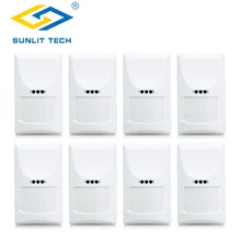 8 шт. Беспроводной ПЭТ ПИР движения Сенсор детектор анти вскрытия инфракрасный PIR извещатели Acceessory для Офис охранной сигнализации