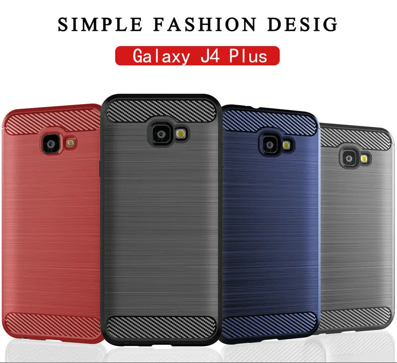 

for Samsung Galaxy J4 Plus J4+ SM-J415F J415F Silicone Armor Bumper Shockproof Cover Cases for Samsung Galaxy J4 Plus Cases