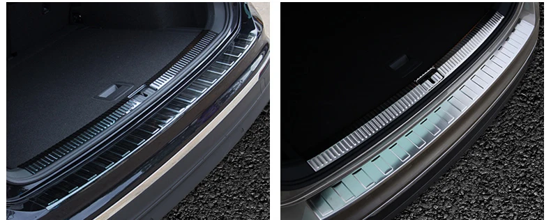 Lsrtw2017 Нержавеющая сталь багажник автомобиля подоконник защитный порог планки для Volkswagen Tiguan