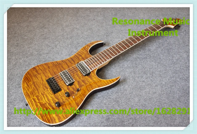 Hot Selling 7 String Brown Quilted Finish Jackson Electric Guitars With